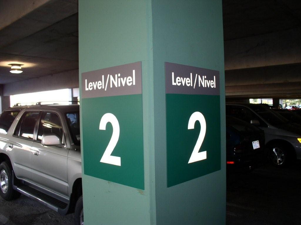 Kaiser Permanente Harbor City Parking Garage Level Signs from BCN